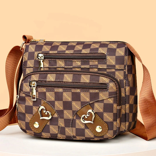 Bolso de mujer de nuevo estilo: bolso de hombro casual hecho de piel sintética