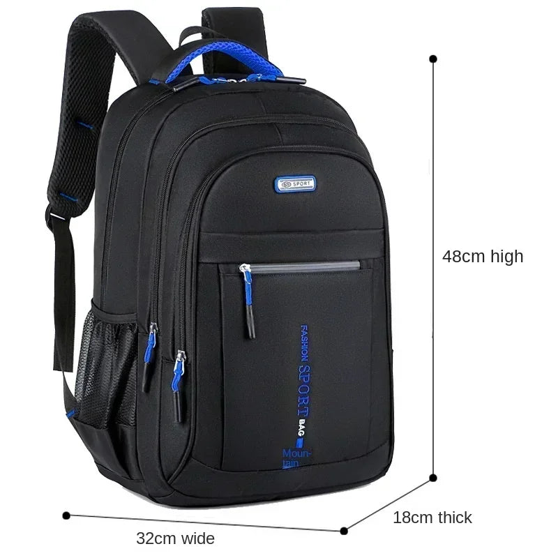 Mochila para hombre, bolso Oxford para ordenador de negocios, mochila impermeable
