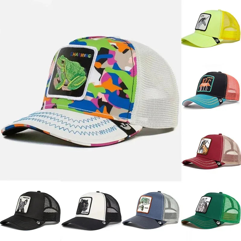 Gorra de béisbol bordada unisex, gorra de tiburón, gorra de animal, gorra de león, gorra de tigre, gorra de gallo, gorras de granja, gorras casuales, gorra de protección solar