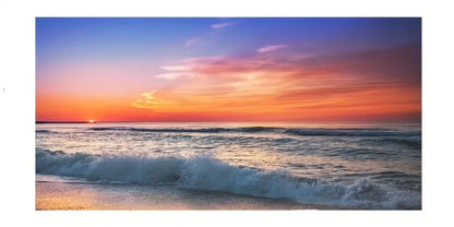 Pósteres artísticos de pared de puesta de sol de playa, pintura en lienzo de paisaje grande, impresión, imagen de decoración de pared nórdica para decoración del hogar sin marco