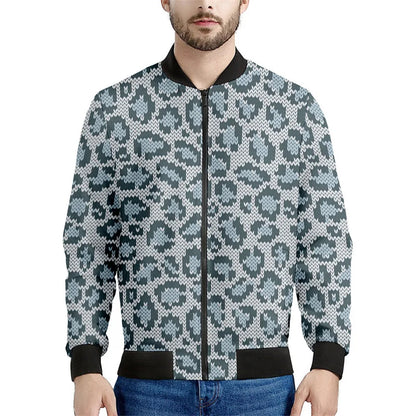 Chaqueta con cremallera y patrón de leopardo para hombre, sudadera de manga larga con estampadode personalidad, ropa de calle suelta informal, abrigo de moda