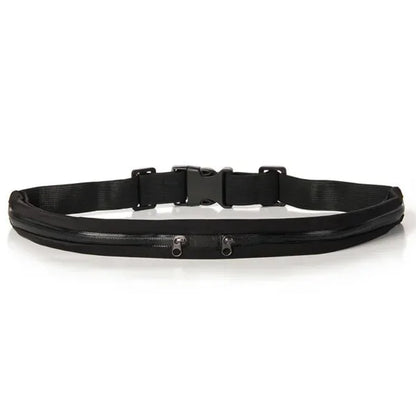 Riñonera ajustable para correr, doble bolsillo, impermeable, cinturón para teléfono, bolsa pequeña de nailon para viajar, ciclismo, senderismo, deporte, gimnasio