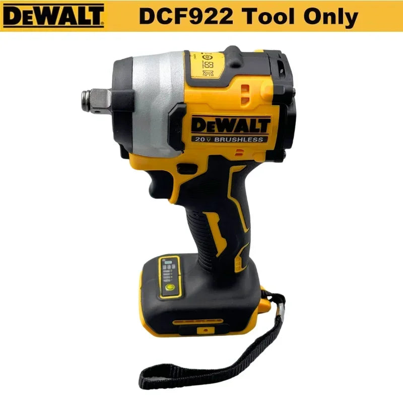 Clé à chocs sans fil Dewalt DCF922 20 V Outils électriques à batterie universelle Couple élevé rechargeable 205 Nm (marche arrière) 1/2" 2500 PRM