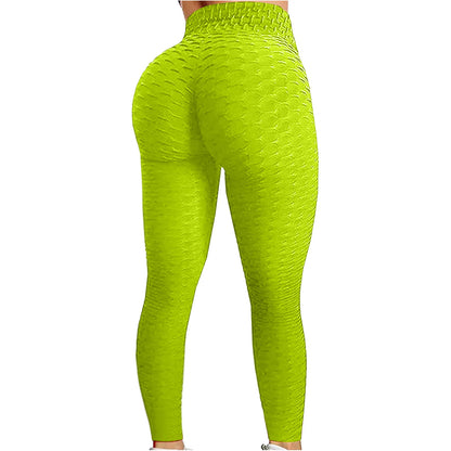 Mallas de Yoga para mujer, pantalones ajustados de cintura alta para correr, deportes de realce, gimnasio, secado rápido, trotar, correr, entrenamiento femenino, pantalones largos