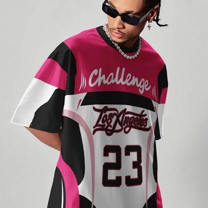 Camiseta Deportiva Casual Ligera y Transpirable con Estampado Digital