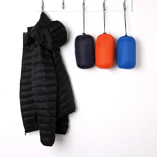 abrigo ligero con capucha acolchado de algodón para hombres chaqueta de algodón