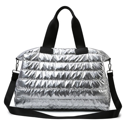 Bolsa de fitness, bolsa de descanso para mujer, bolsa de ejercicio, bolsa de natación impermeable con separación de ropa seca y húmeda, mano para yoga, viaje de un solo hombro