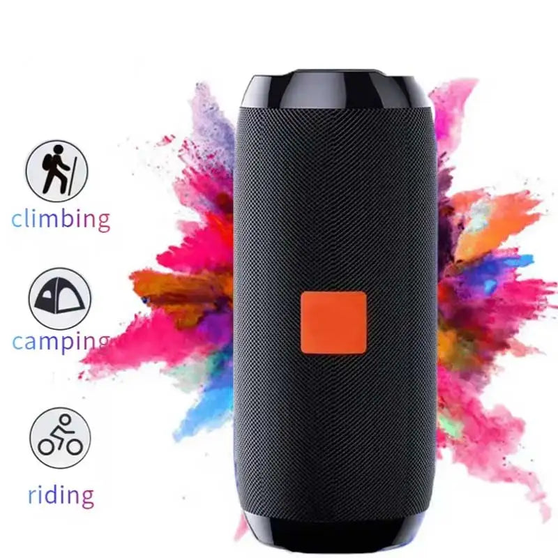 Haut-parleur Bluetooth portable étanche support stéréo extérieur radio TF mini système audio mobile sans fil radio FM