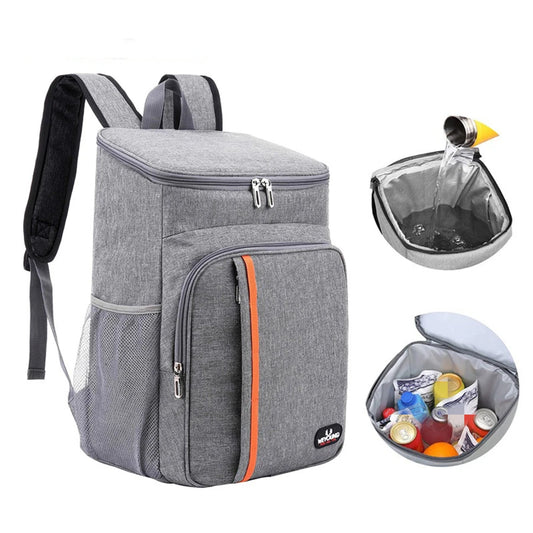 Bolsa térmica portátil para almuerzo de 18 l, duradera, impermeable, con aislamiento de hielo, ideal para acampar, mochilas nevera.