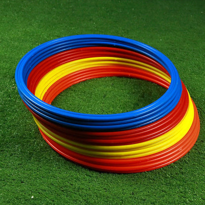 Anneaux d'entraînement d'agilité, football portable, anneaux d'entraînement de vitesse et d'agilité, équipement d'entraînement de football sportif 