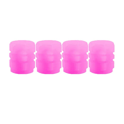 Tapones de válvula luminosos fluorescentes de noche para neumáticos de coche, decoración brillante para motocicletas y bicicletas, boquillas para neumáticos, accesorios para coche.