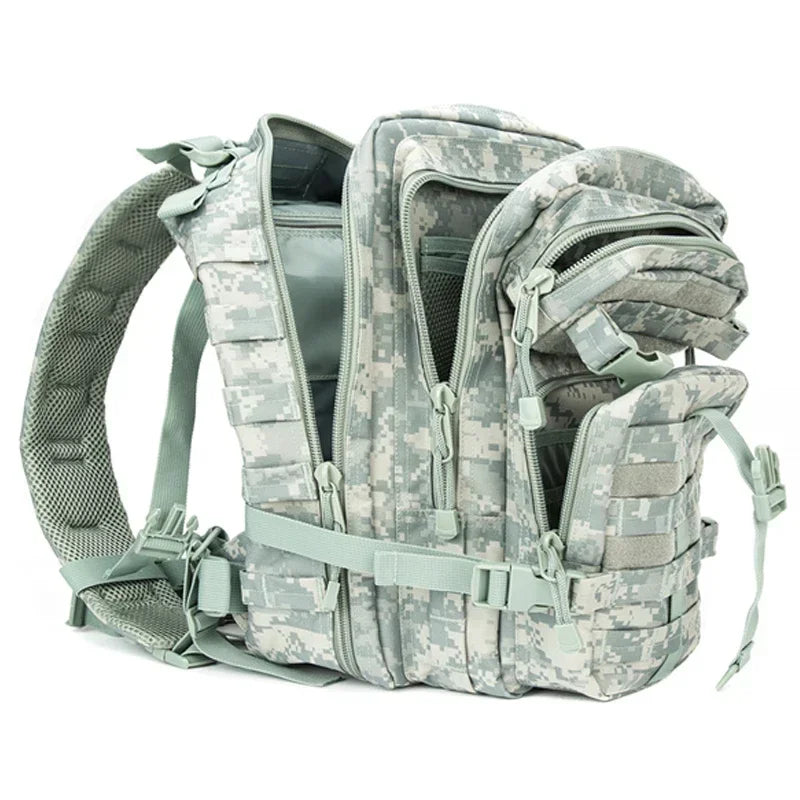 Mochila táctica de 35 litros, mochila de asalto Molle para hombres y mujeres, mochilas para viajes, camping, caza y senderismo