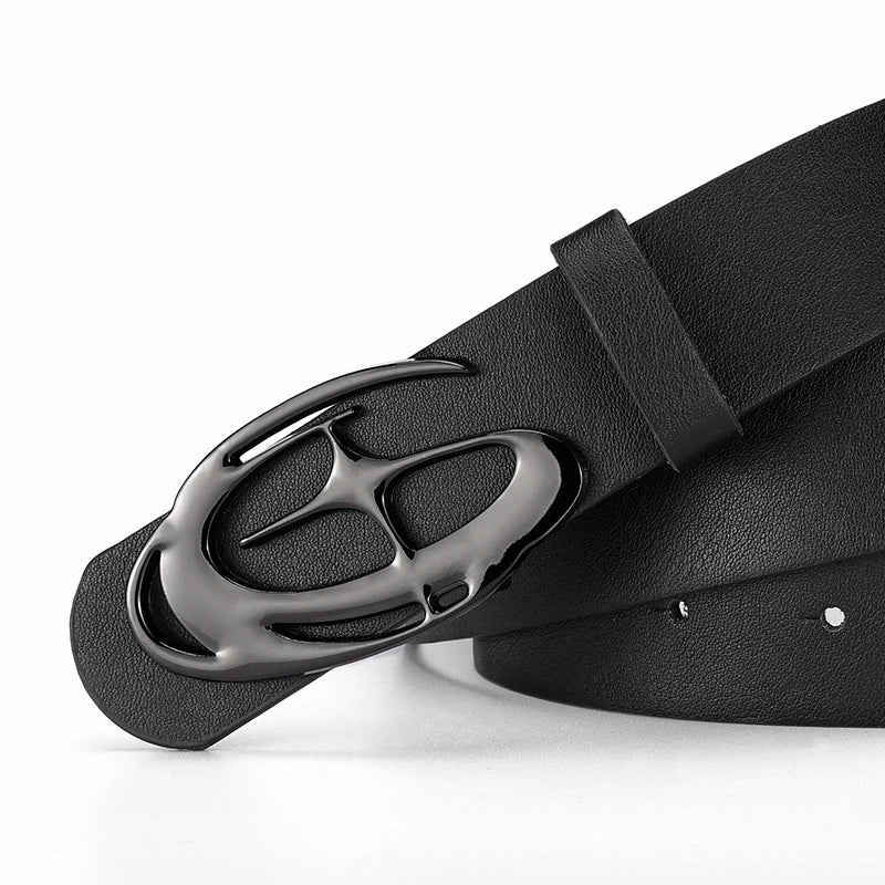 Cinturón con hebilla suave de diseño único para hombre