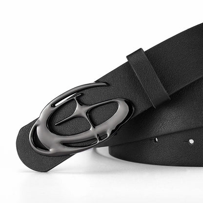 Cinturón con hebilla suave de diseño único para hombre