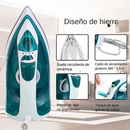 Plancha eléctrica portátil mini vaporizador de ropa plancha de vapor para ropa plancha de suela de cerámica ajustable plancha para planchar Sonifer