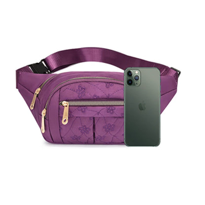 Riñonera de tela impermeable para mujer, bolso cruzado de diseñador, a la moda, tipo banana