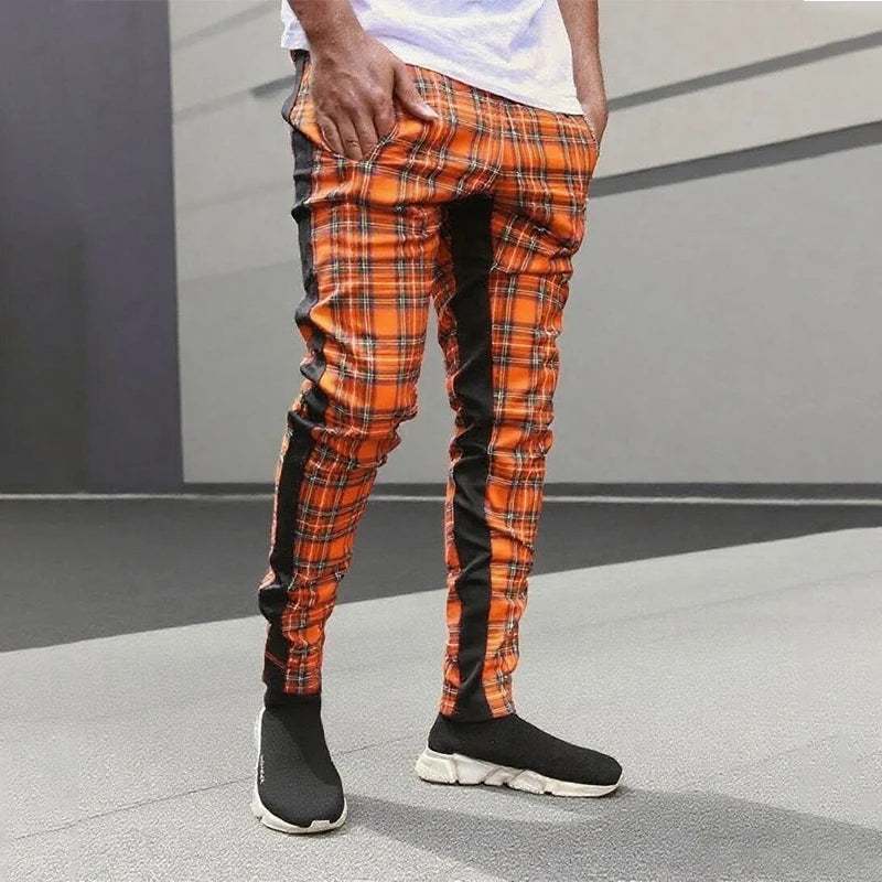 pantalones informales, para hombre, pantalones de chándal, pantalones de chándal ajustados