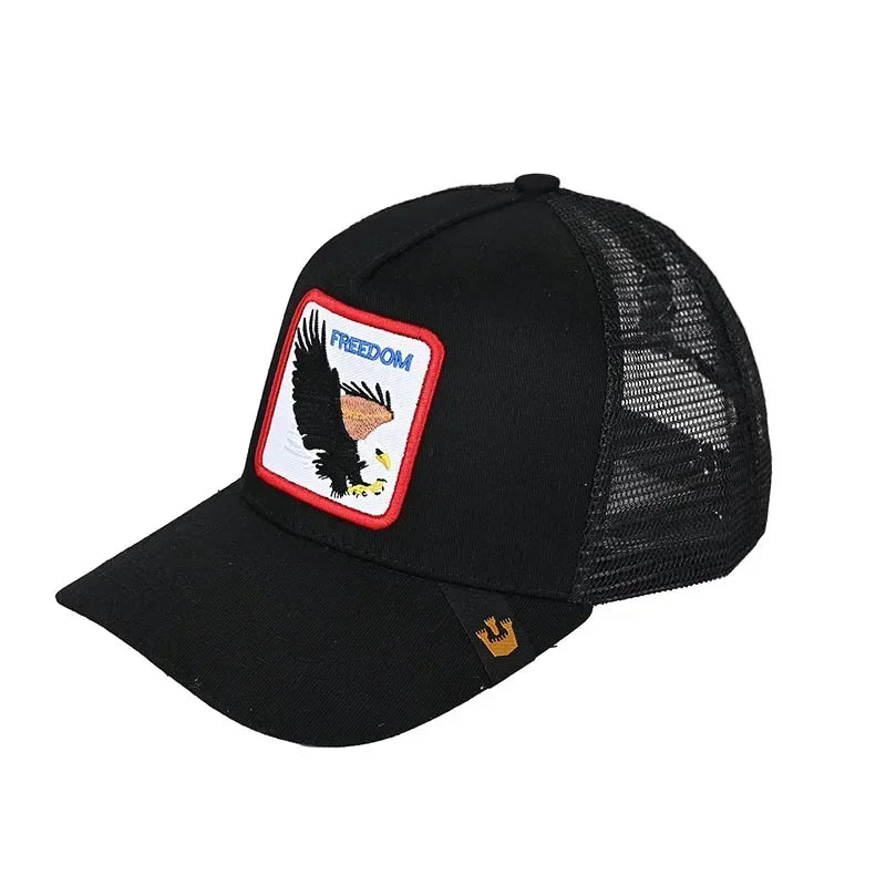 Gorra de béisbol bordada unisex, gorra de tiburón, gorra de animal, gorra de león, gorra de tigre, gorra de gallo, gorras de granja, gorras casuales, gorra de protección solar