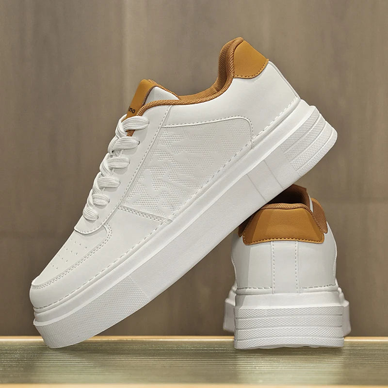 Zapatos de tabla para hombre, moda informal de verano, nueva suela gruesa, altura creciente, ligeros, antideslizantes,