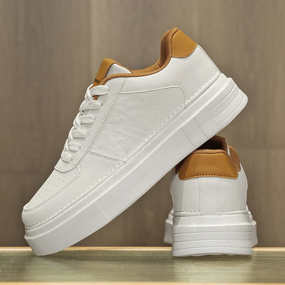 Zapatos de tabla para hombre, moda informal de verano, nueva suela gruesa, altura creciente, ligeros, antideslizantes,