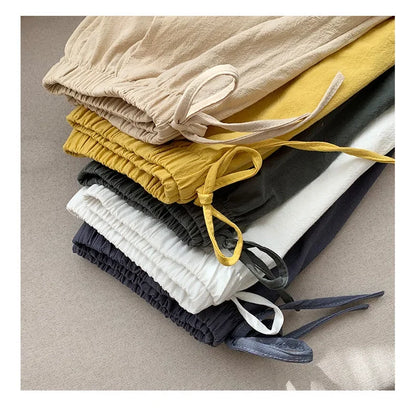 Pantalones cortos casuales de lino para mujer, pantalones cortos de entrenamiento para gimnasio, pantalones cortos de algodón, pantalones cortos negros de cintura alta para mujer, pantalones cortos deportivos para mujer