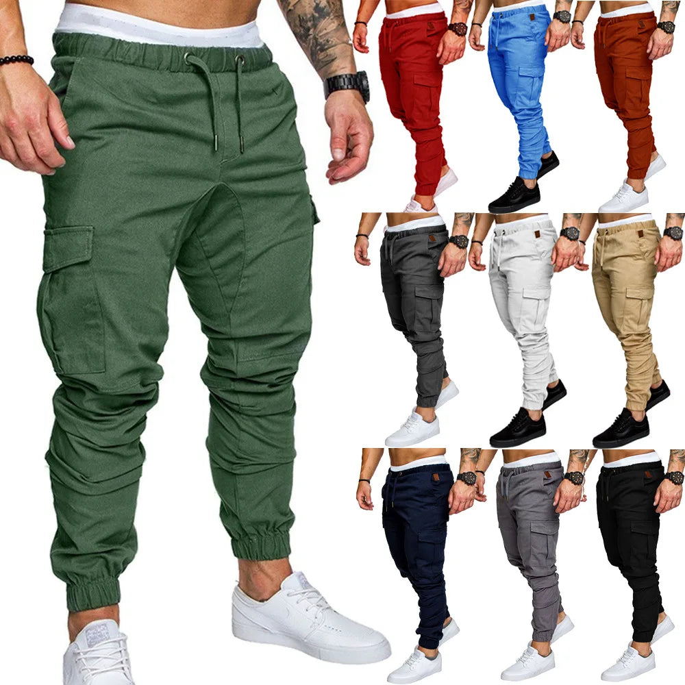 antalones de trabajo para hombre nuevos 2025, pantalones casuales rectos y sueltos para hombres europeos y americanos, pantalones de trabajo con bolsillos para hombre
