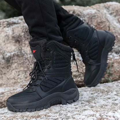 Men's winter boots, waterproof ankle high boots for men