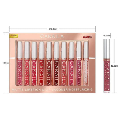 10/6 pcs lipstick set for women makeup waterproof long lasting cosmetics korean makeup matte lipstick free shipping