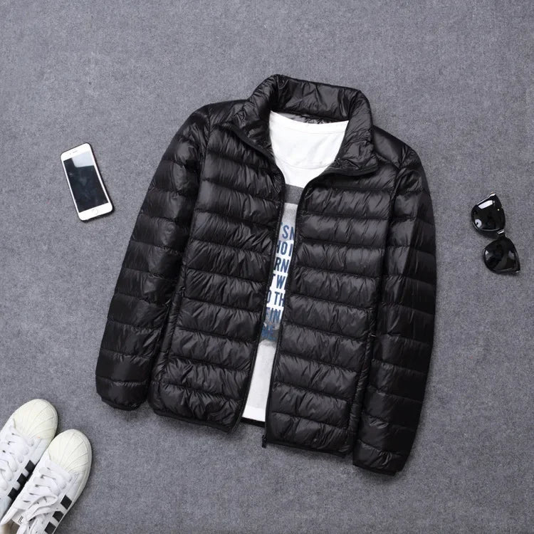 abrigo ligero con capucha acolchado de algodón para hombres chaqueta de algodón