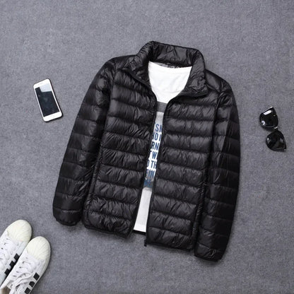 abrigo ligero con capucha acolchado de algodón para hombres chaqueta de algodón