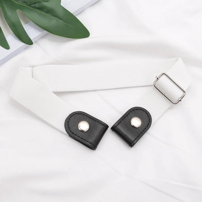 Cinturón elástico ajustable sin hebilla para mujer y niña
