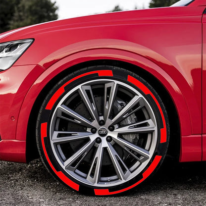16 pegatinas para neumáticos de coche, universales, 3D, permanentes, de PVC, para decoración de neumáticos, personalizadas.