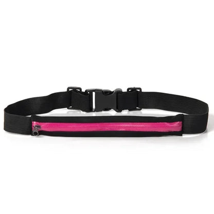 Riñonera ajustable para correr, doble bolsillo, impermeable, cinturón para teléfono, bolsa pequeña de nailon para viajar, ciclismo, senderismo, deporte, gimnasio