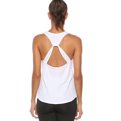 Chaleco de Yoga sin mangas, camiseta deportiva para mujer, camisetas sin mangas deportivas para Fitness, camisetas de entrenamiento para correr en gimnasio y Yoga