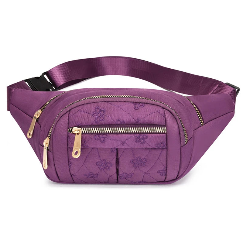 Riñonera de tela impermeable para mujer, bolso cruzado de diseñador, a la moda, tipo banana