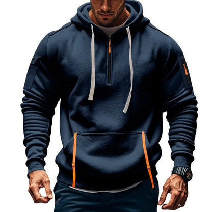 sudadera con capucha y hombros descubiertos para hombre