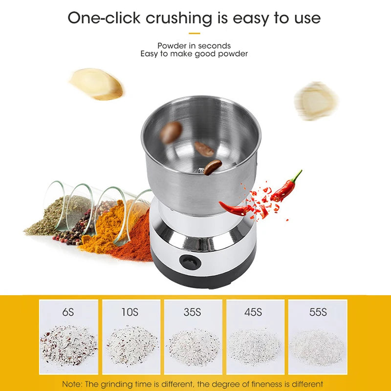 300ml Mini Household Electric Grinder Ultrafine Pulverizer Baby Food Coffee Grinder Spice Pepper Grinder 2/4 Blades Grain Mill
