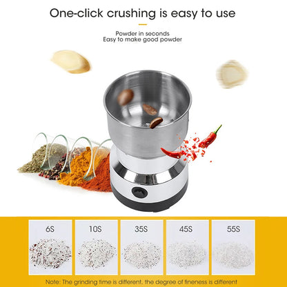 300ml Mini Household Electric Grinder Ultrafine Pulverizer Baby Food Coffee Grinder Spice Pepper Grinder 2/4 Blades Grain Mill