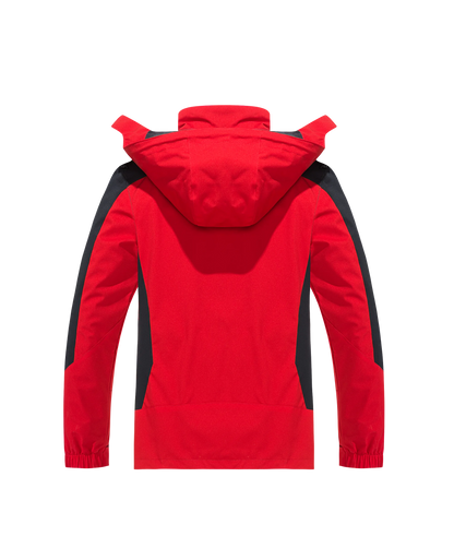 Chaqueta de senderismo impermeable para hombre, cortavientos a prueba de viento de gran tamaño