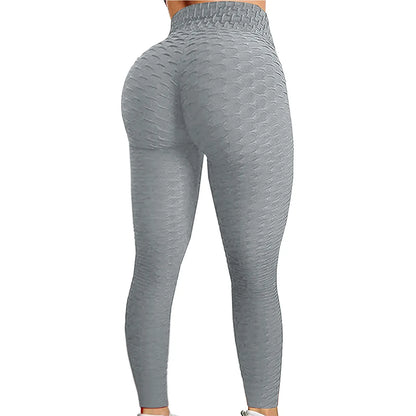 Mallas de Yoga para mujer, pantalones ajustados de cintura alta para correr, deportes de realce, gimnasio, secado rápido, trotar, correr, entrenamiento femenino, pantalones largos