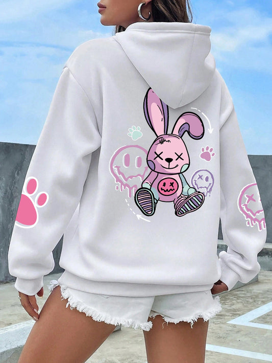 Sudaderas con capucha mujer moda Sudadera con capucha de gran tamaño suelta nuevas sudaderas otoño ropa de lana cálida