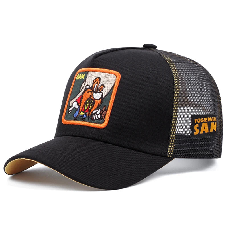 Gorra de béisbol de dibujos animados de moda