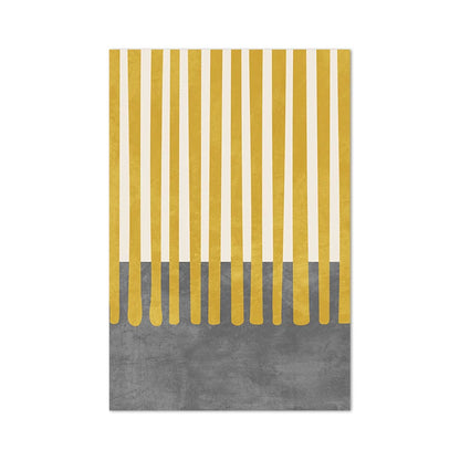 Pósteres e impresiones de pintura abstracta minimalista Original, imagen de pared, arte de pared gris mostaza y lienzo impreso para