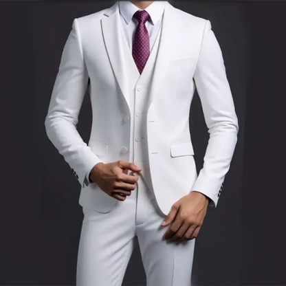 traje de boda informal de estilo británico de negocios de caballero a la moda para presentador de banquete de color sólido