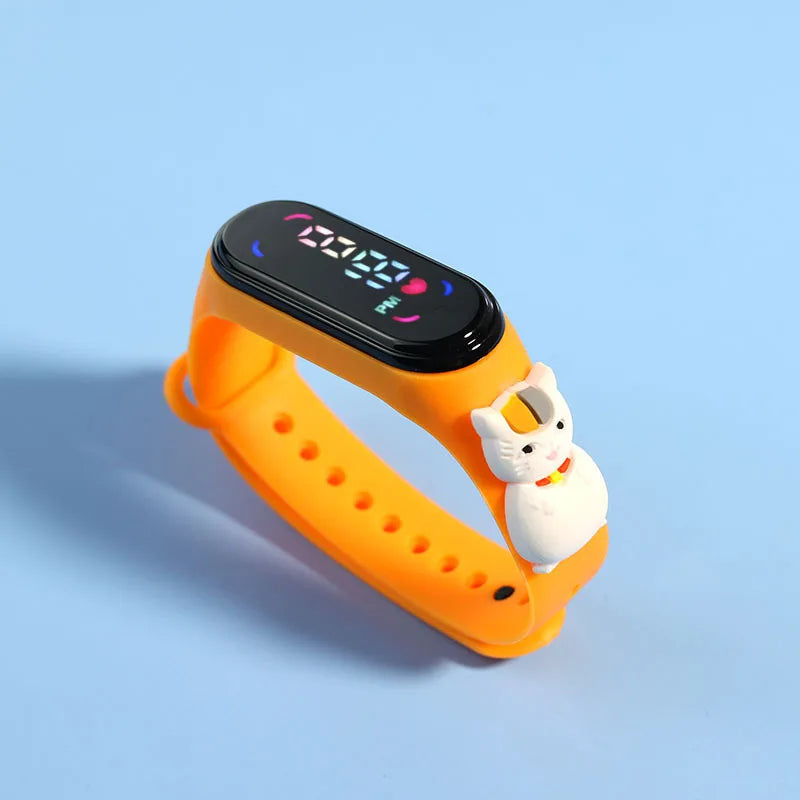 Relojes de moda para niños y niñas, pulsera electrónica deportiva con pantalla LED táctil, reloj de Spiderman para niños y mujeres, reloj resistente al agua