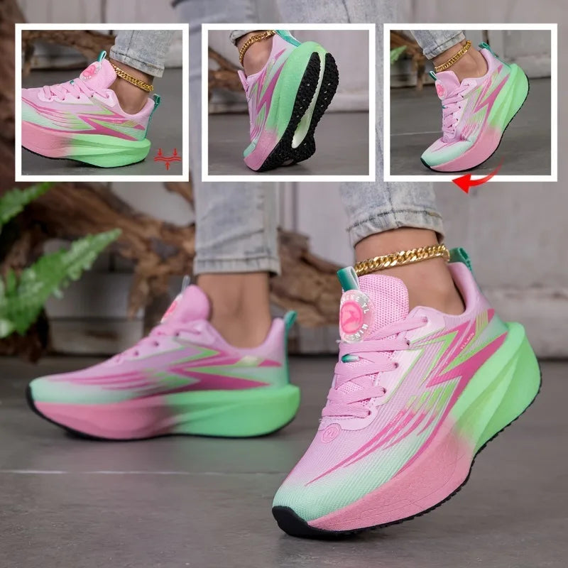 Zapatillas deportivas para correr informales para maratón transpirables ligeras cómodas atléticas y antideslizantes