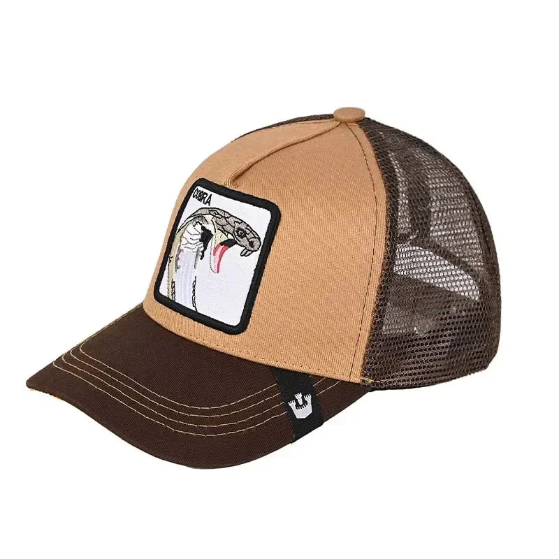 Gorra de béisbol bordada unisex, gorra de tiburón, gorra de animal, gorra de león, gorra de tigre, gorra de gallo, gorras de granja, gorras casuales, gorra de protección solar