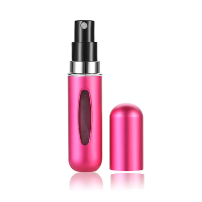 Botella de perfume recargable de 5 ml, portátil, mini, bomba de aroma, envases cosméticos vacíos, atomizador para viaje