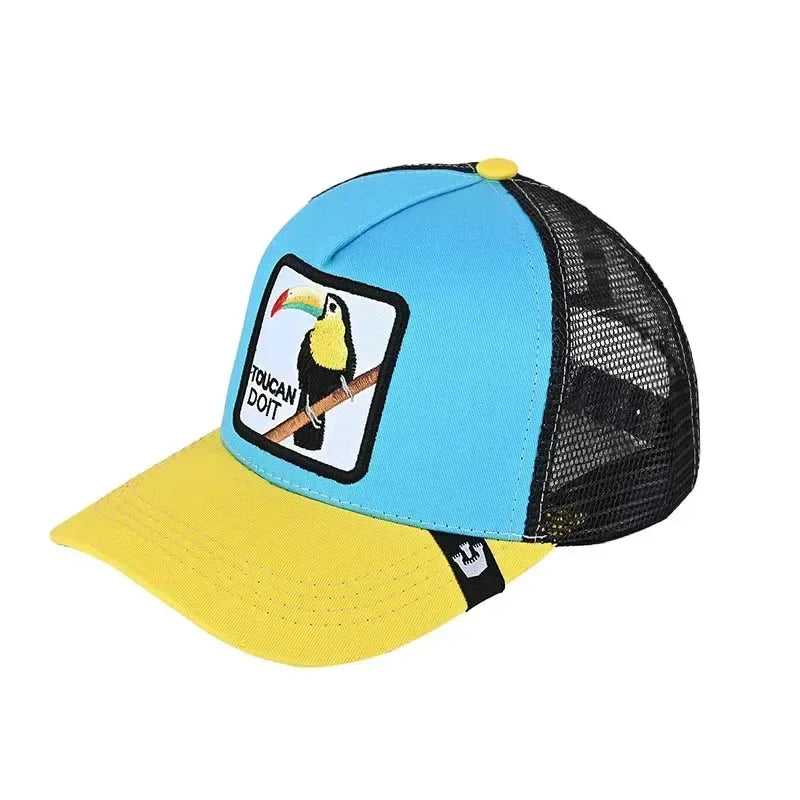 Gorra de béisbol bordada unisex, gorra de tiburón, gorra de animal, gorra de león, gorra de tigre, gorra de gallo, gorras de granja, gorras casuales, gorra de protección solar