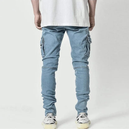 Pantalones vaqueros elásticos de calle para hombre